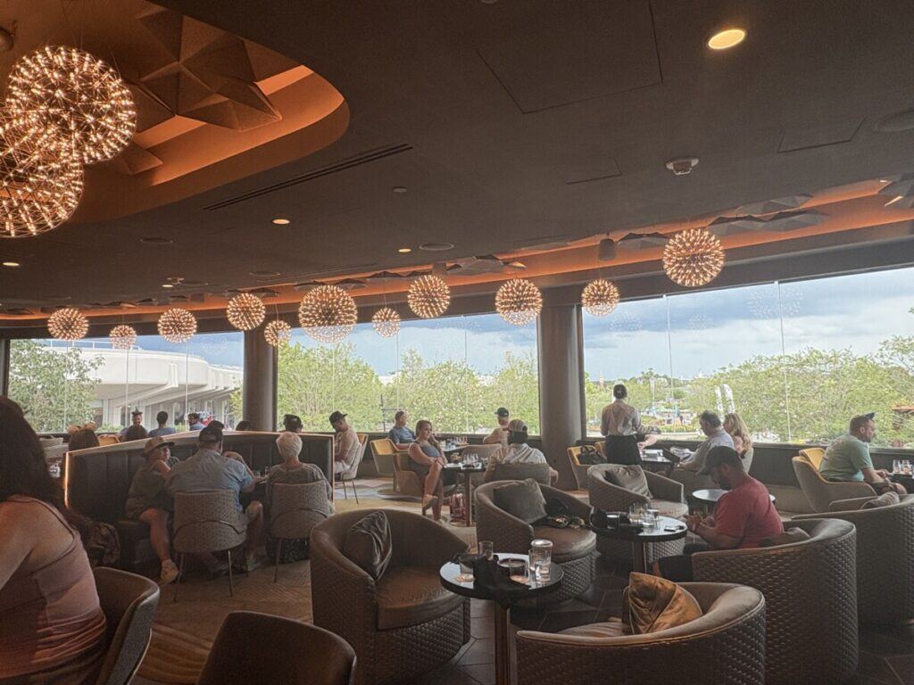 Geo-82 lounge view of EPCOT