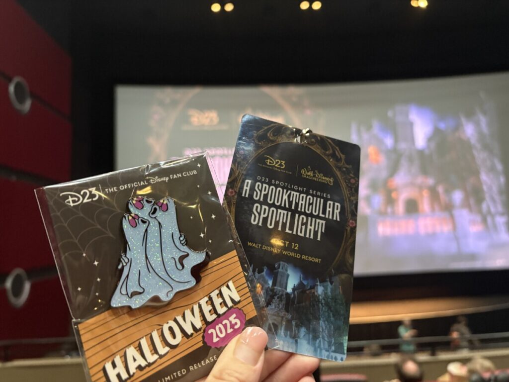Spooktacular spotlight event exclusive badge and pin