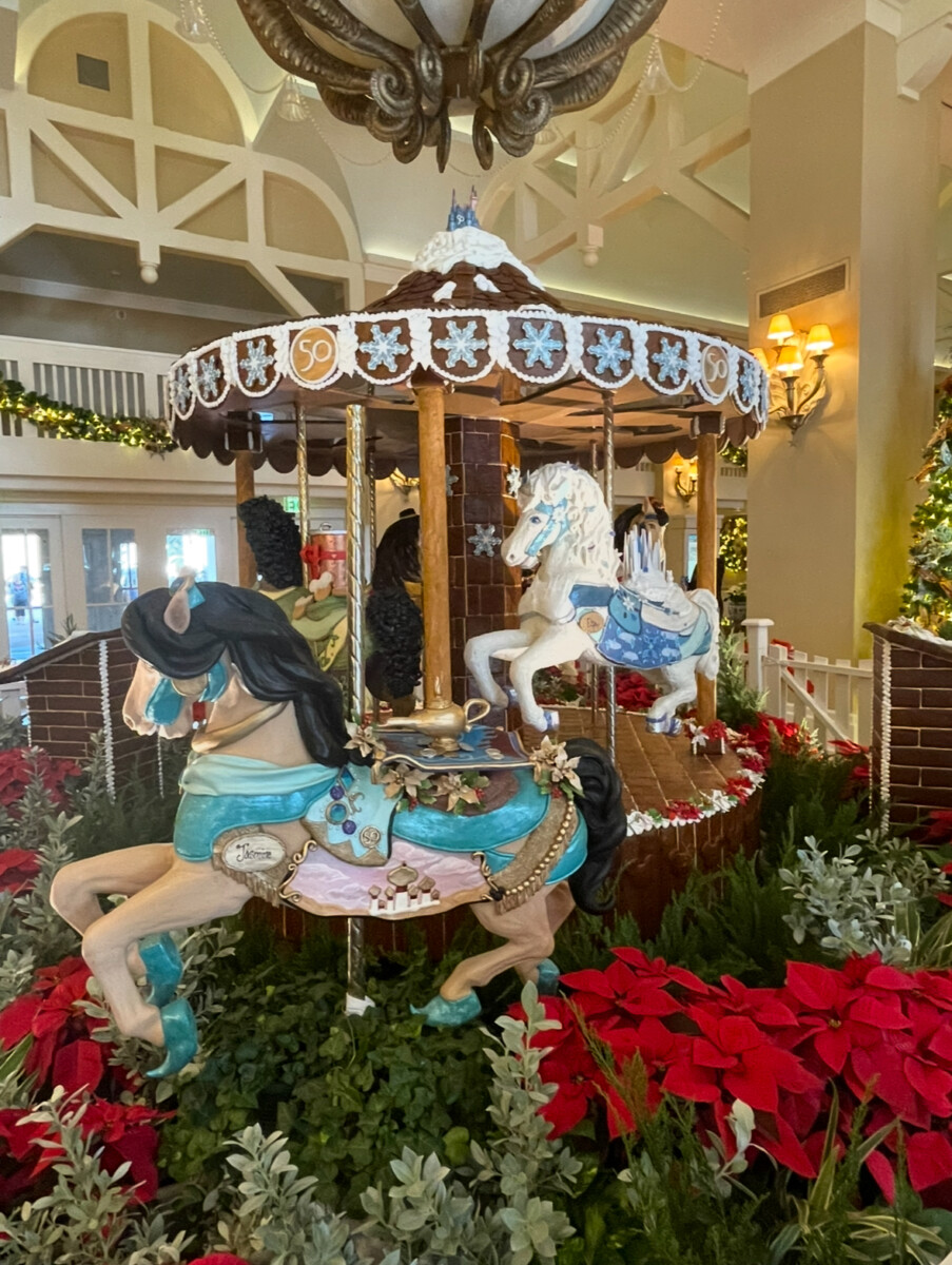 Beach Club gingerbread and chocolate carousel