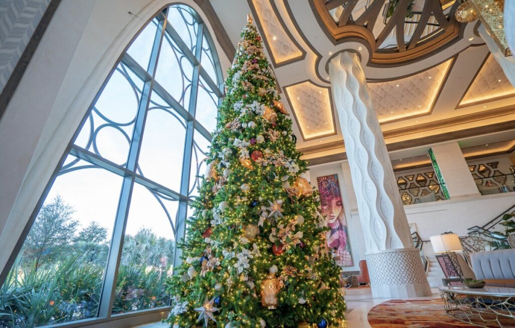 Coronado Springs resort at Christmas time