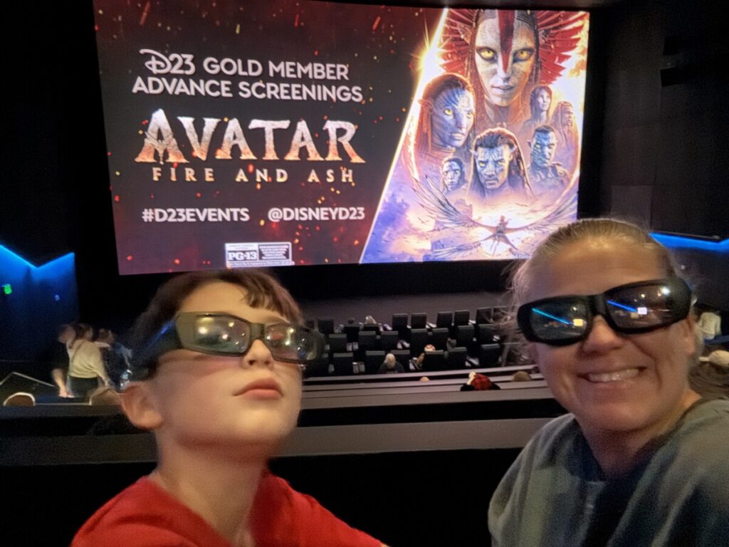 The screening was in the Dolby 3D theater so 3D glasses activated!