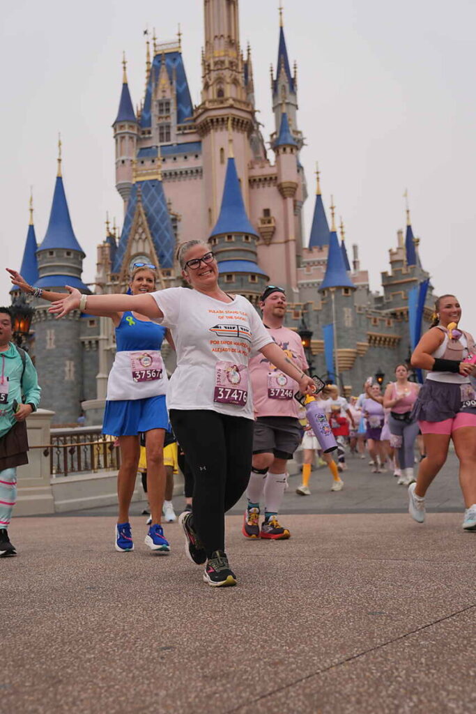Disney Photopass caught me running through the castle