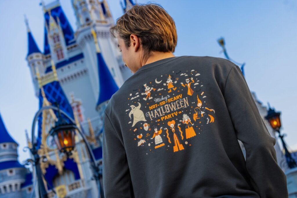 Merchandise announcement for Mickey's Not So Scary Halloween Party