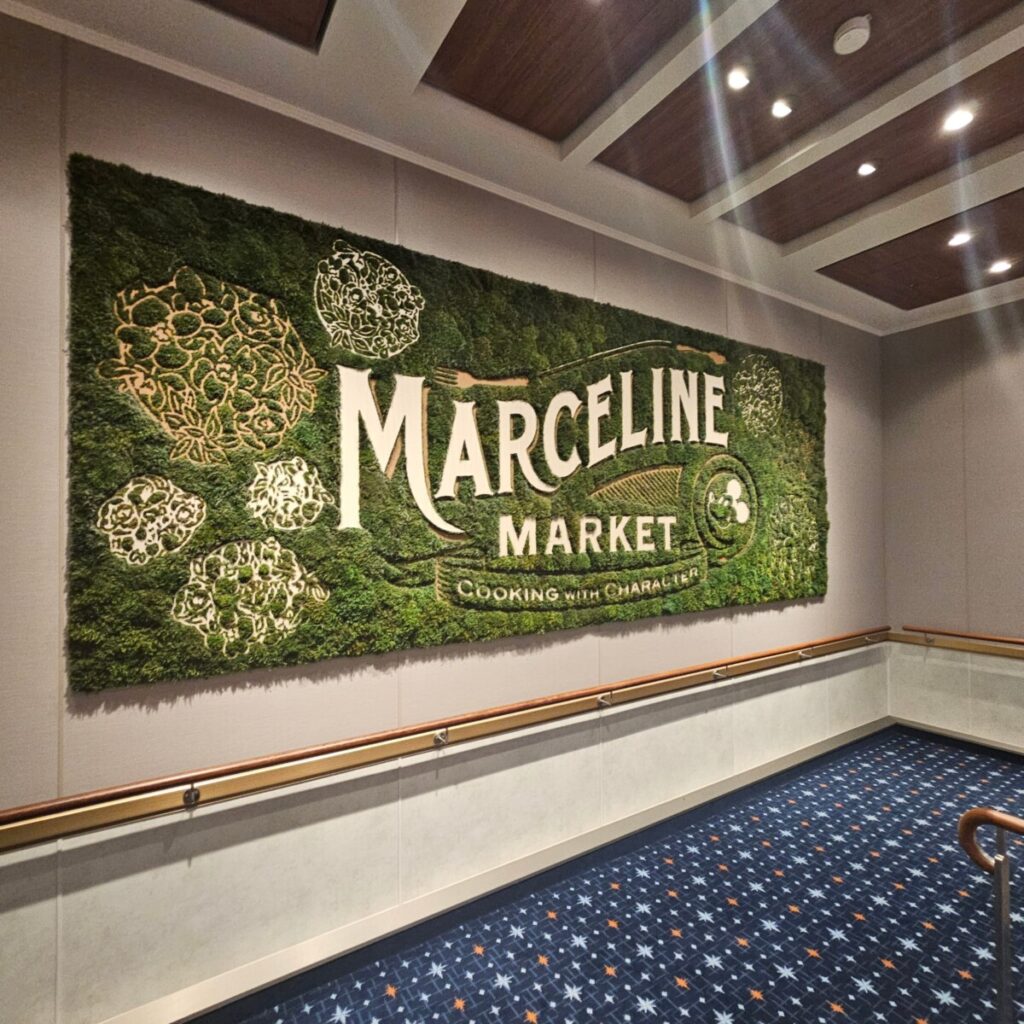 Marceline Market buffet on the Disney Destiny