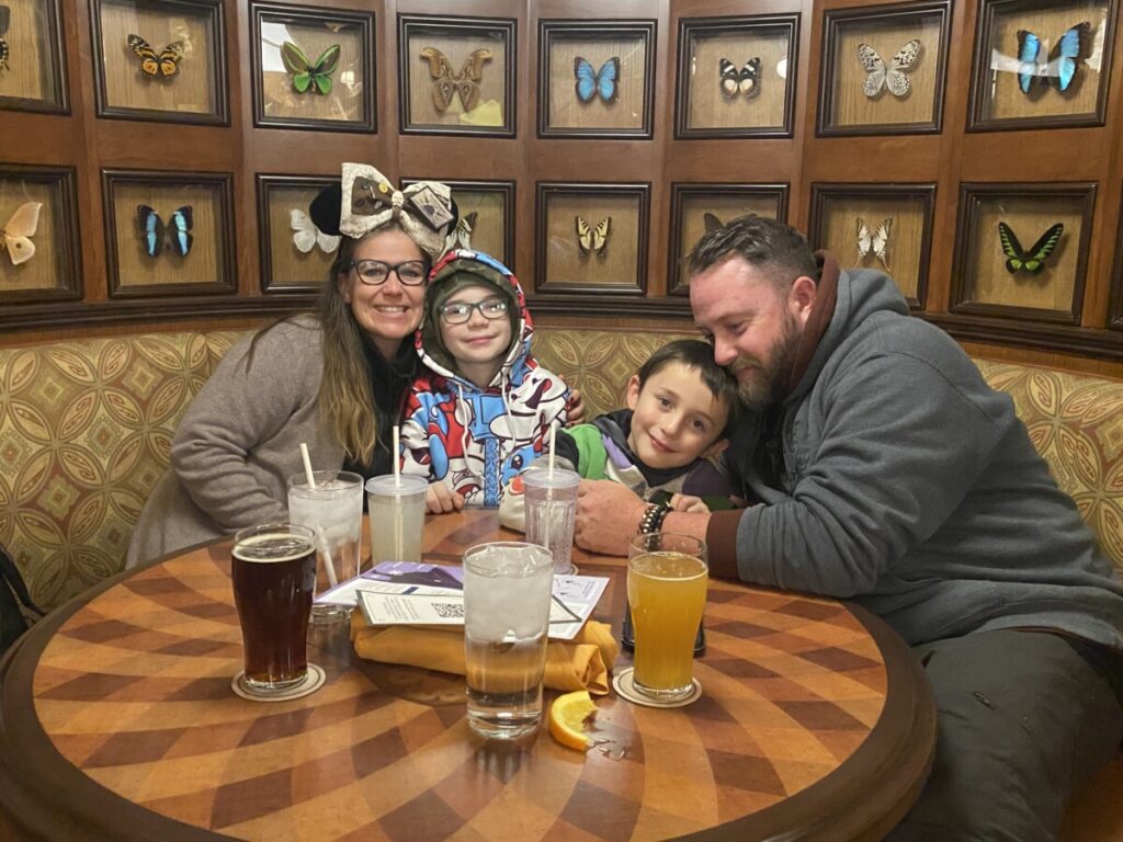 Butterfly table at Skipper Canteen in the SEA room