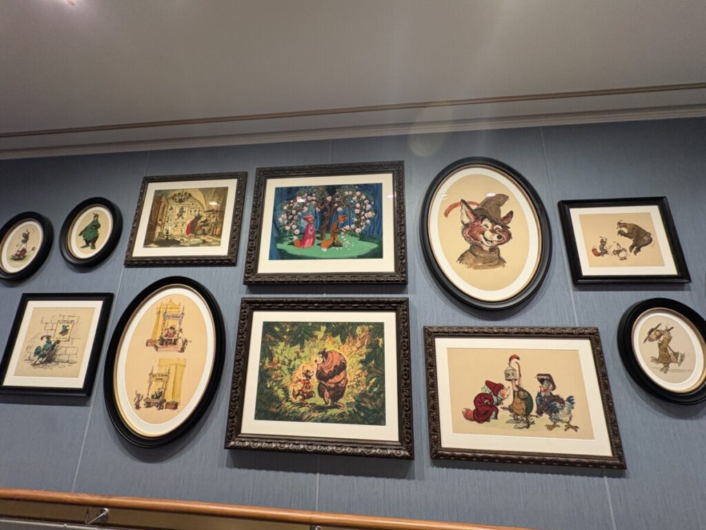 Artwork aboard the Disney Destiny
