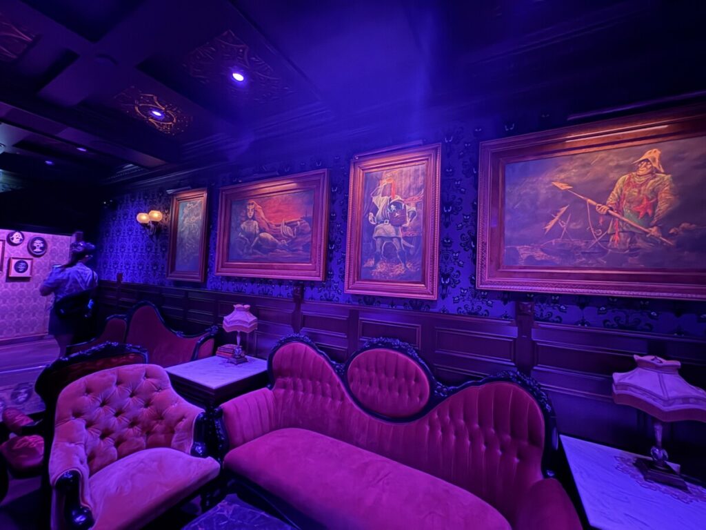 Haunted Mansion Parlor on the Disney Destiny