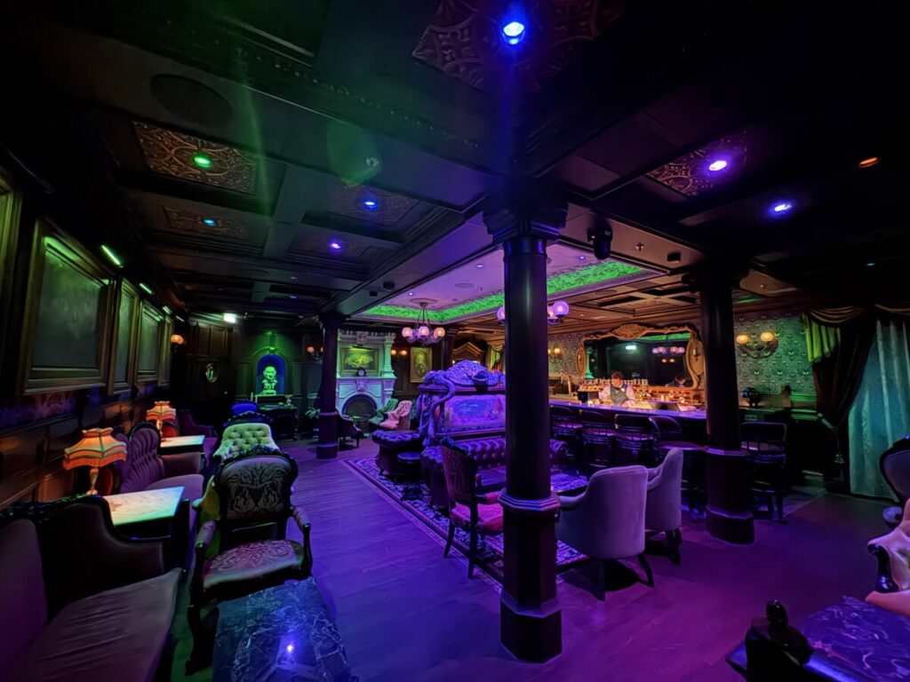 Haunted Mansion Parlor on the Disney Destiny
