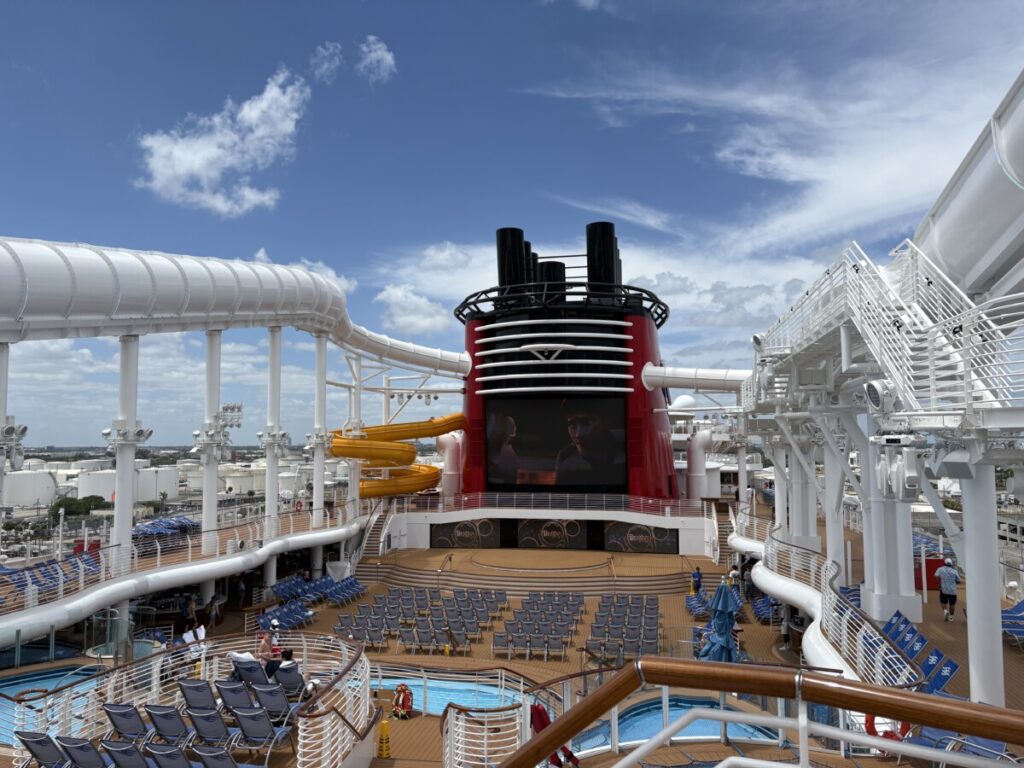 View from the quiet deck adults only! Aboard the Disney Destiny