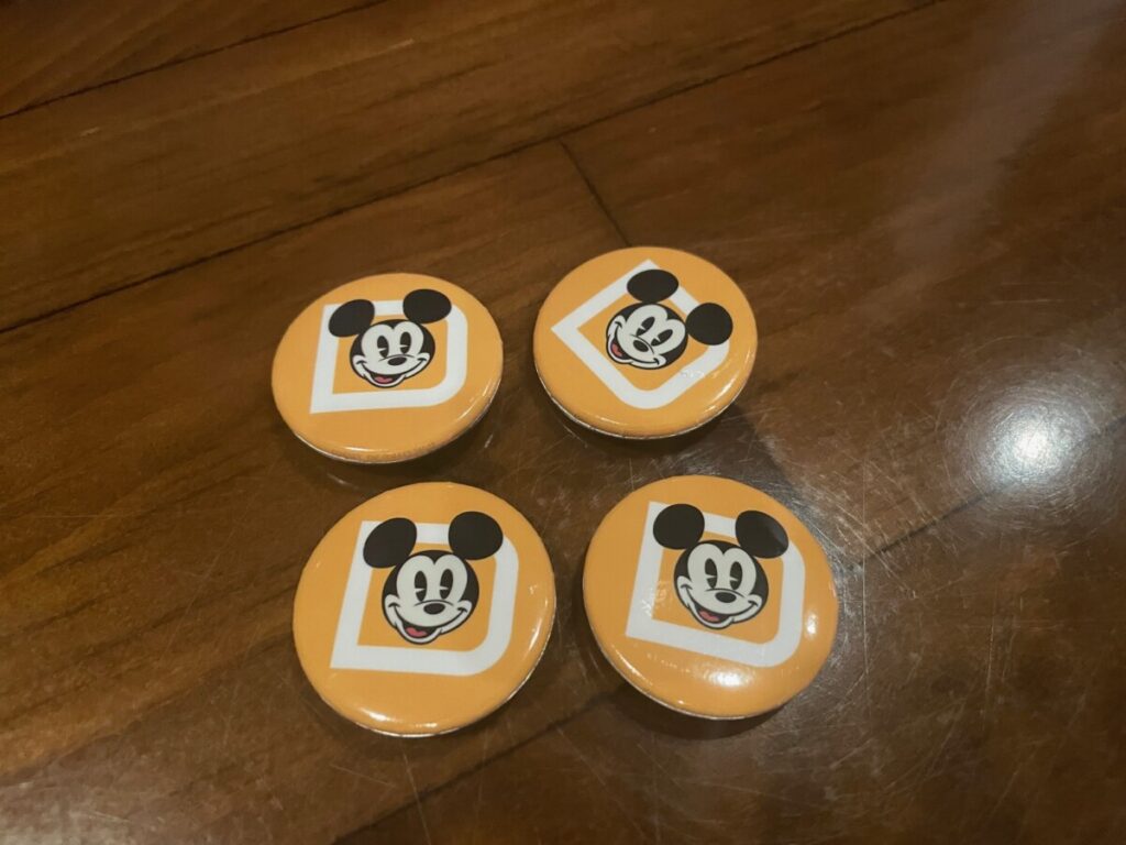 Annual Passholder buttons given out for V.I.Passholder Days in the 2025