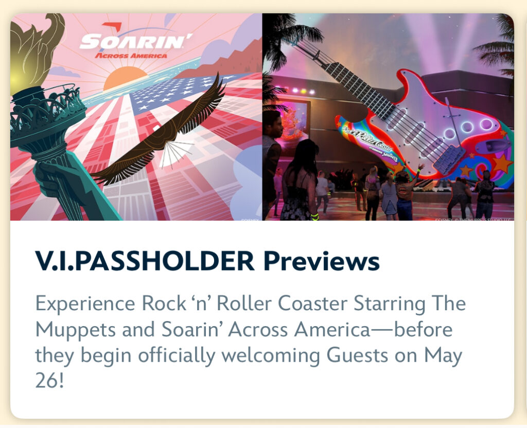 Passholder Previews Announced for Soarin' across America and Rock 'n' Roller Coaster Starring the Muppets!