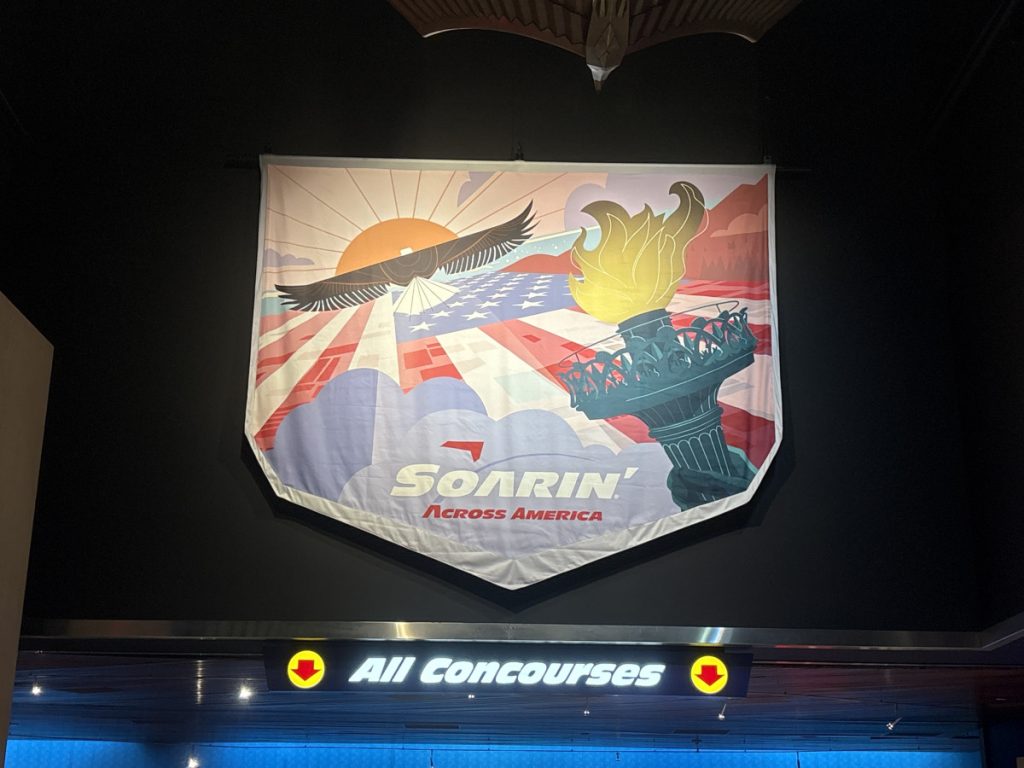 New Soarin' Across America banner in EPCOT