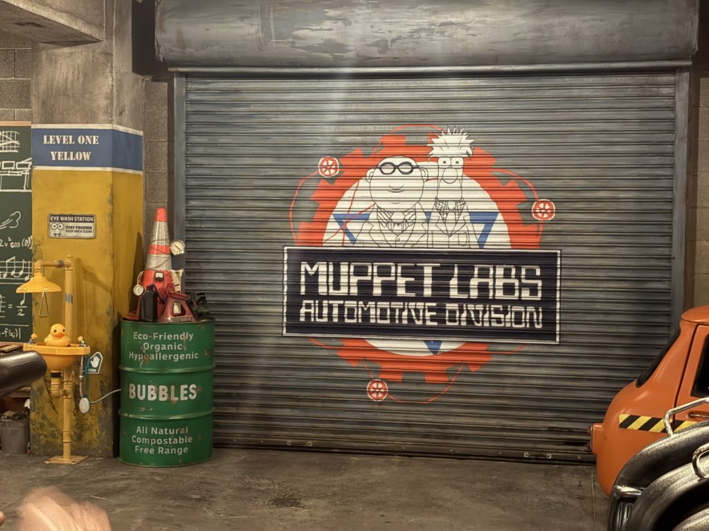 Muppets Lab Automotive Division at the loading area