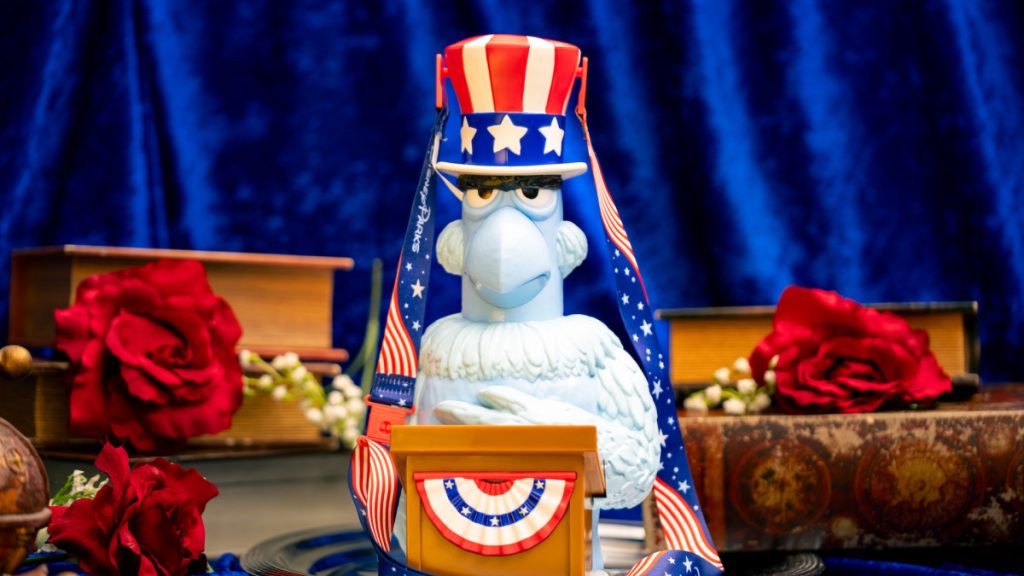 Sam Eagle popcorn bucket for America 250 in Disney World