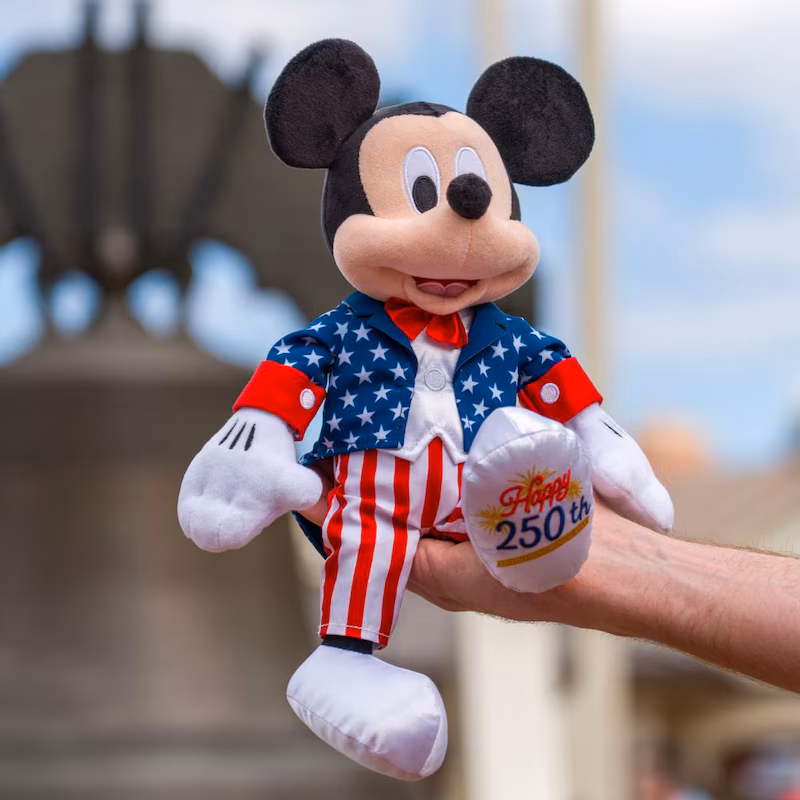 America 250 merchandise collection Mickey plush
