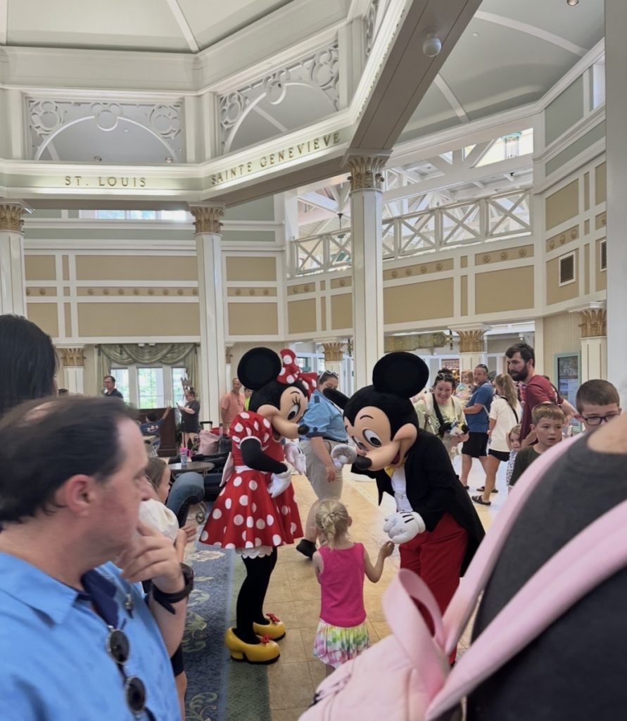 Disney Characters at the resorts for Cool Kids Summer