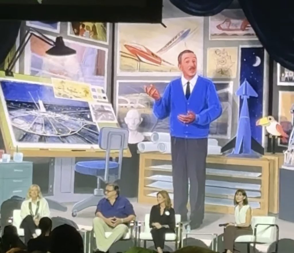 Concept art for the new Walt Disney Animatronic to introduce Carousel of Progress announced at Destination D23