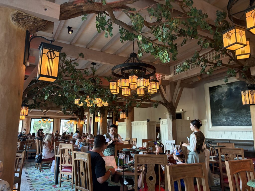 Dining room at Storybook Dining at Artist Point in Wilderness Lodge