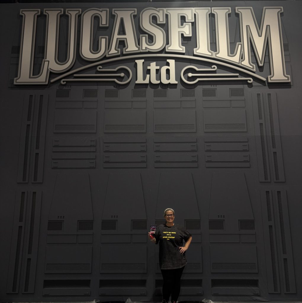 Just a girl in the Lucas Film pavilion at San Diego Comic Con