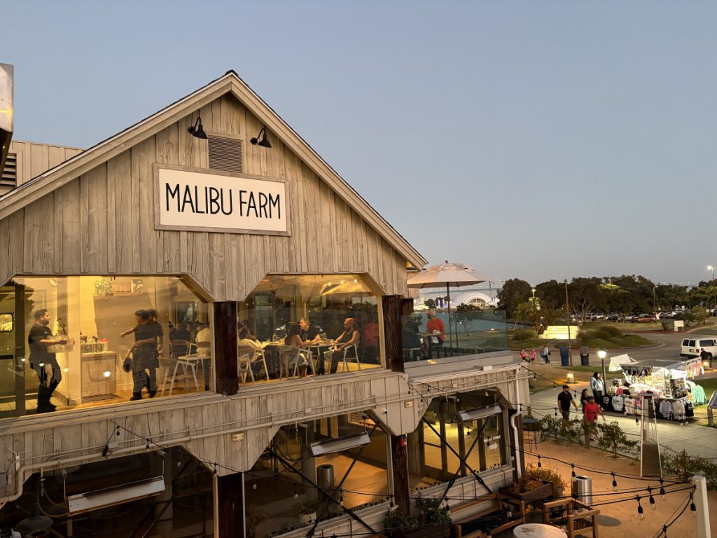 Malibu Farm restaurant in San Diego