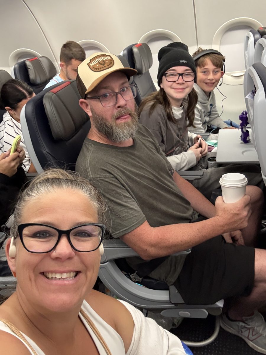 Taking off with American Airlines to California for our Disneyland Adventure!