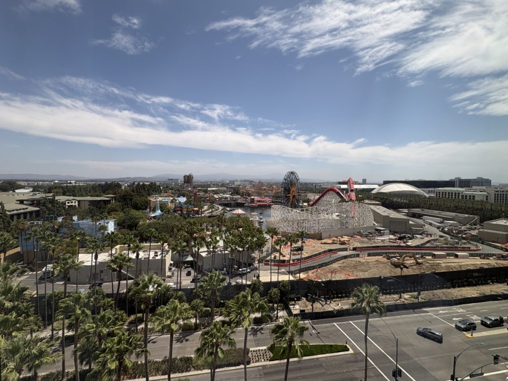 Our Disneyland adventure view from our Pixar Place resort room!