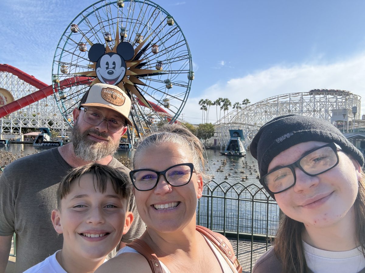 Family photo in California Adventure