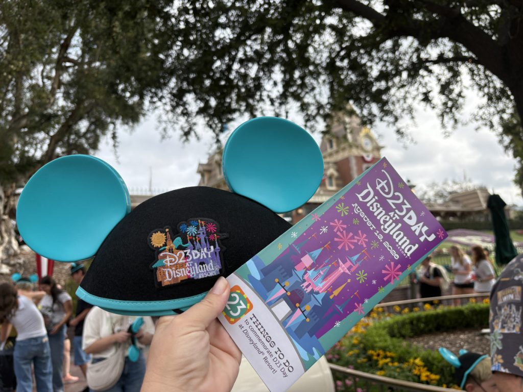 D23 day in Disneyland free Mickey ears and guide