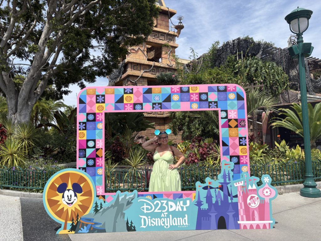D23 photo opp in Downtown Disney