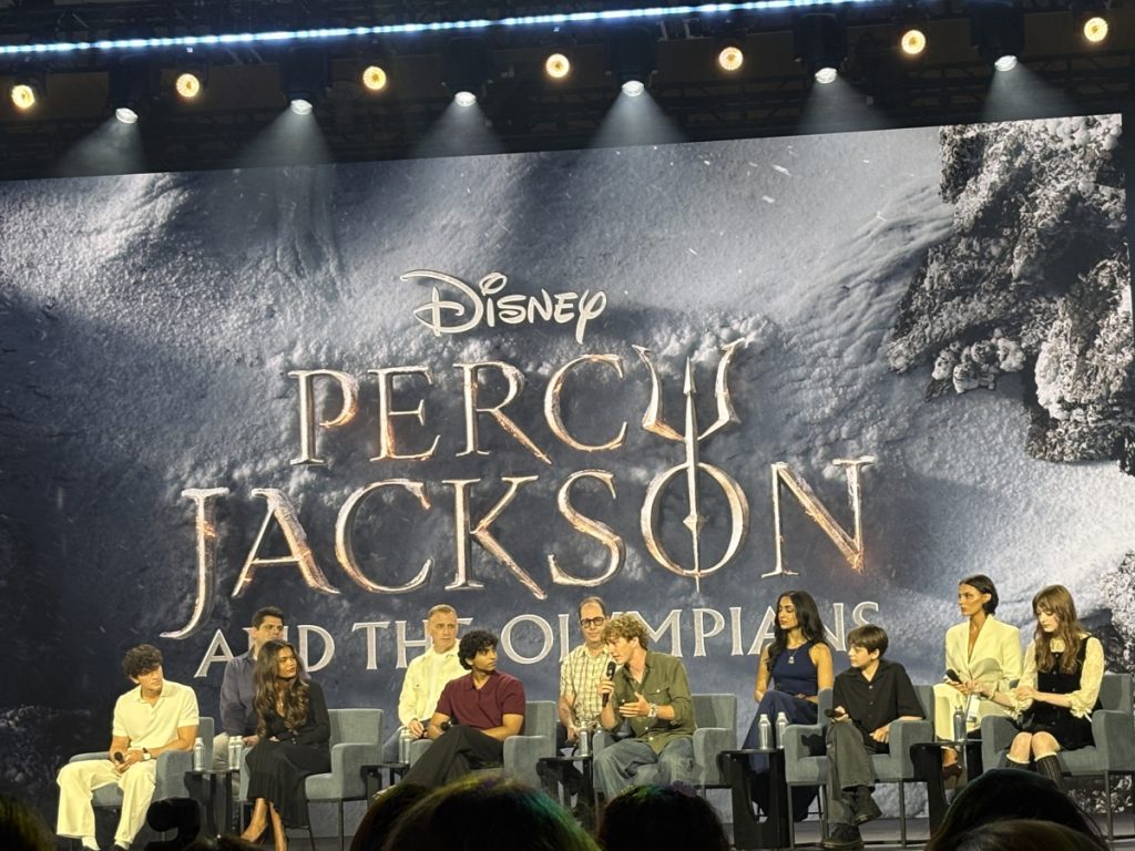 Cast of Percy Jackson and the Olympians season 3 panel