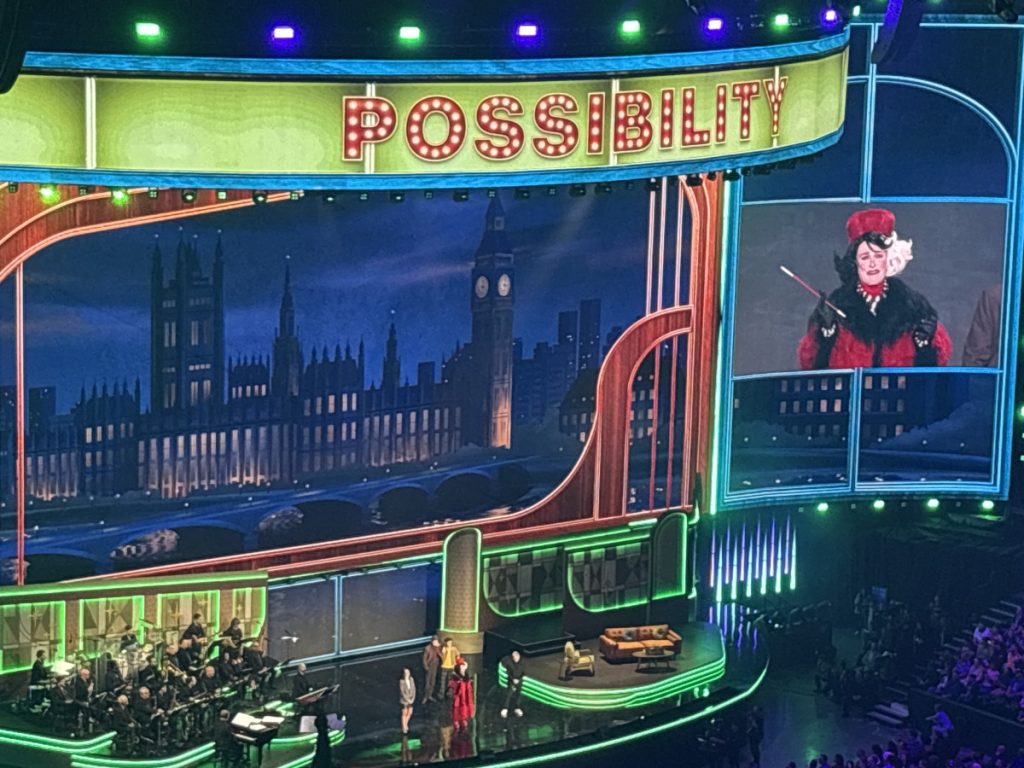 Glen Close as Cruella De Vil at the Horizons panel