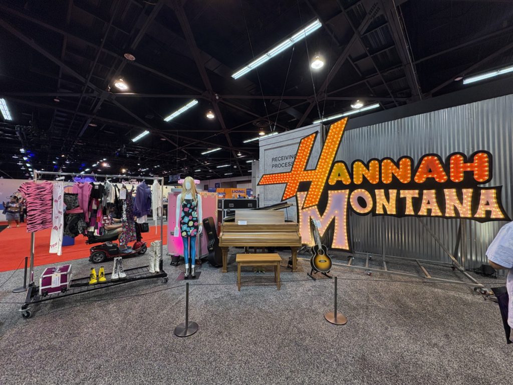 Hannah Montana props and costumes at the uncrated booth