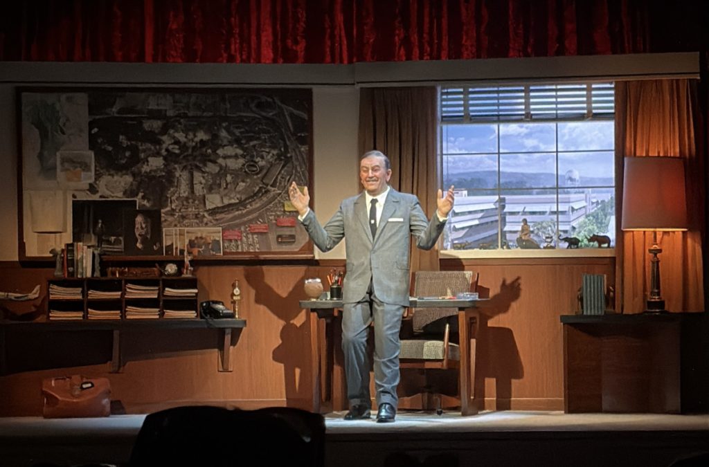 Walt Disney animatronic in Disneyland