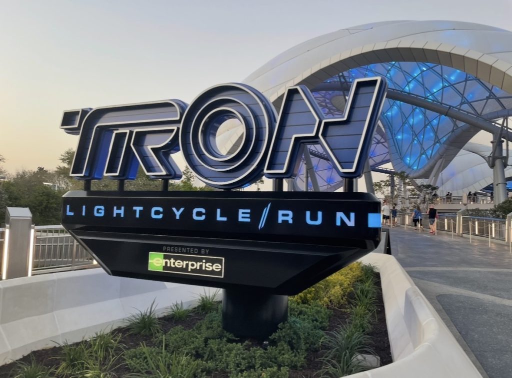 Tron Lightcycle run in Magic Kingdom