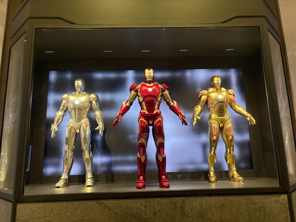 Iron Man suits at Hotel New York