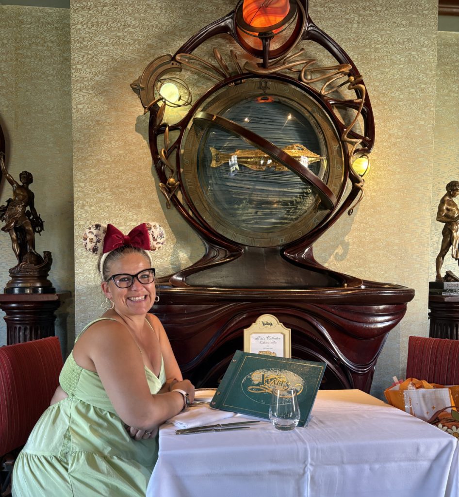 Seated int he Discoveryland room at Walt Restaurant
