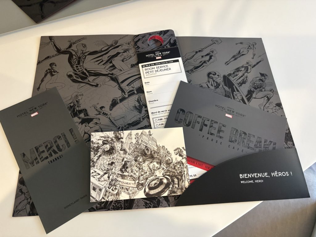 Folder with all the need to know information and postcard