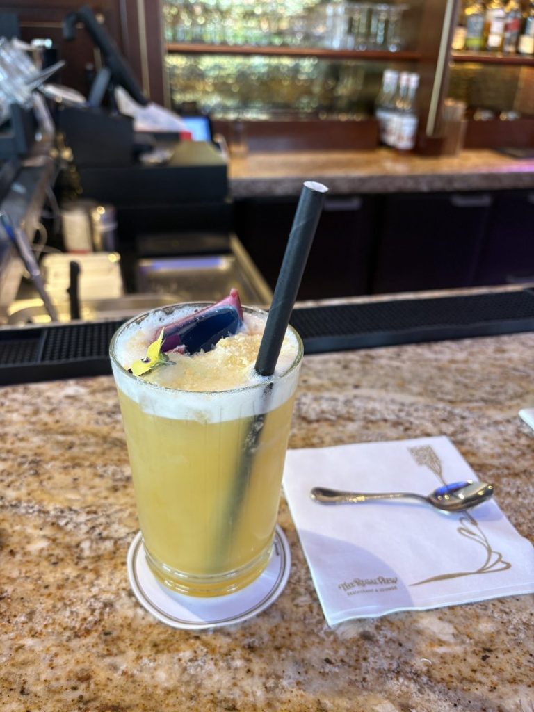 Eclat Royal or the Pincely Eden cocktail at Regal View Lounge