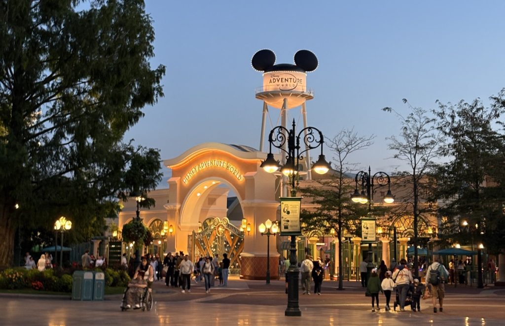 Disney Adventure World at night