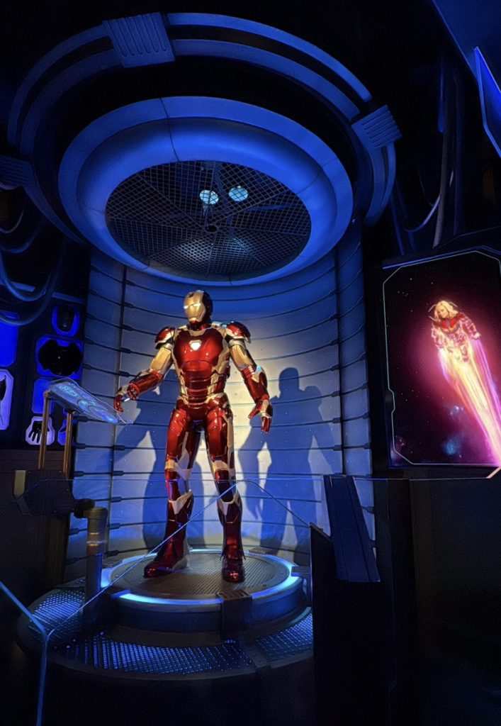 Pre show before Avengers Assemble Flight Force in Disney Adventure World