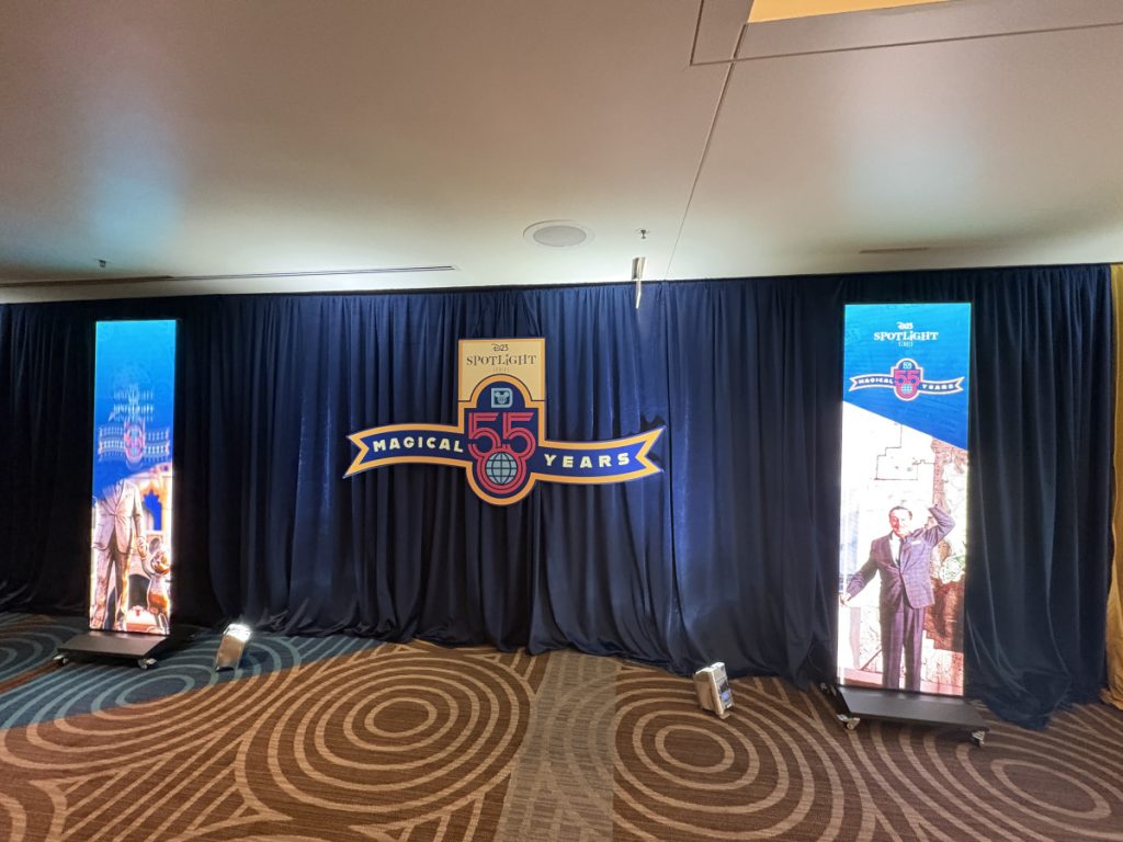 D23 photo op for 55 years of Walt Disney World