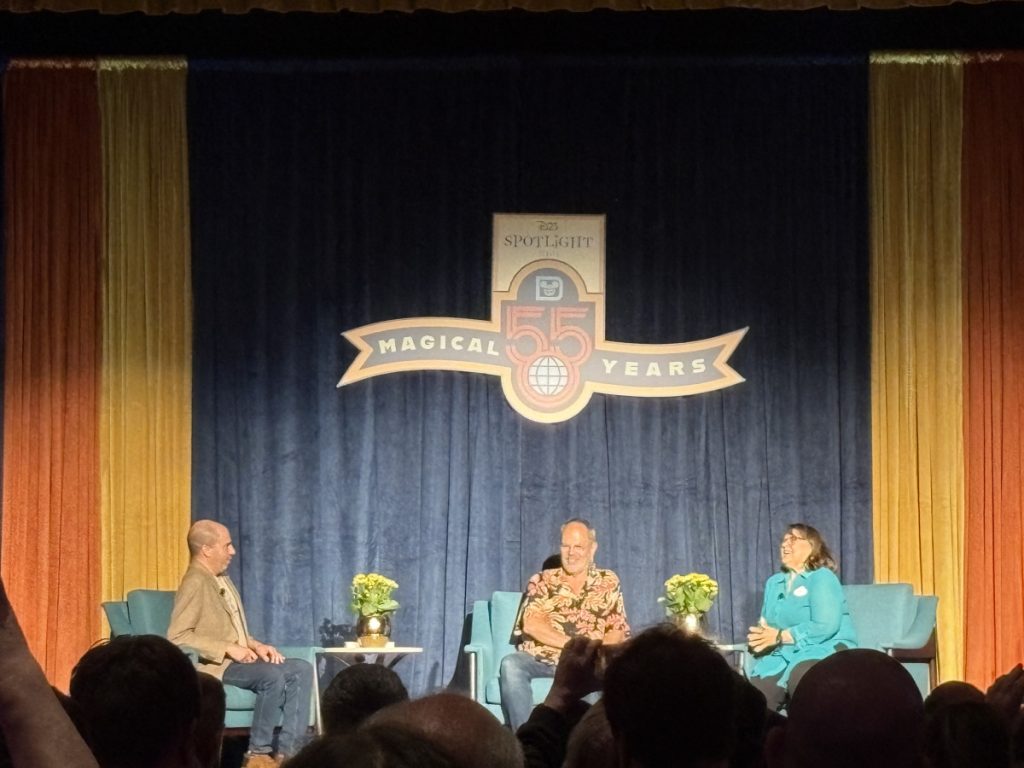 Joe Rohde and Becky Cline at the D23 55 years of Walt Disney World Panel