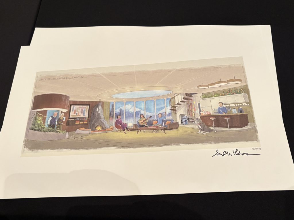 Concept art print of the new final scene in Carousel of Progress